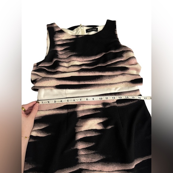 Ivanka Trump Black, Pink blush, and cream Patterned Dress - Picture 13 of 15